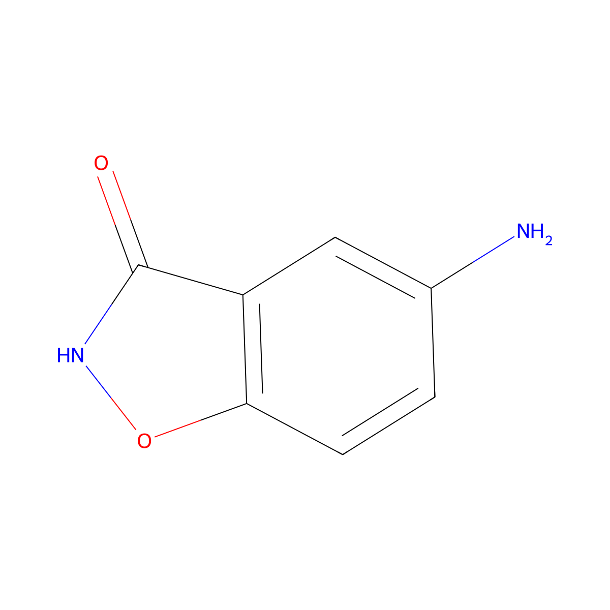 5-Aminobenzo[d]isoxazol-3(2H)-one molecular structure, CAS 73498-28-9