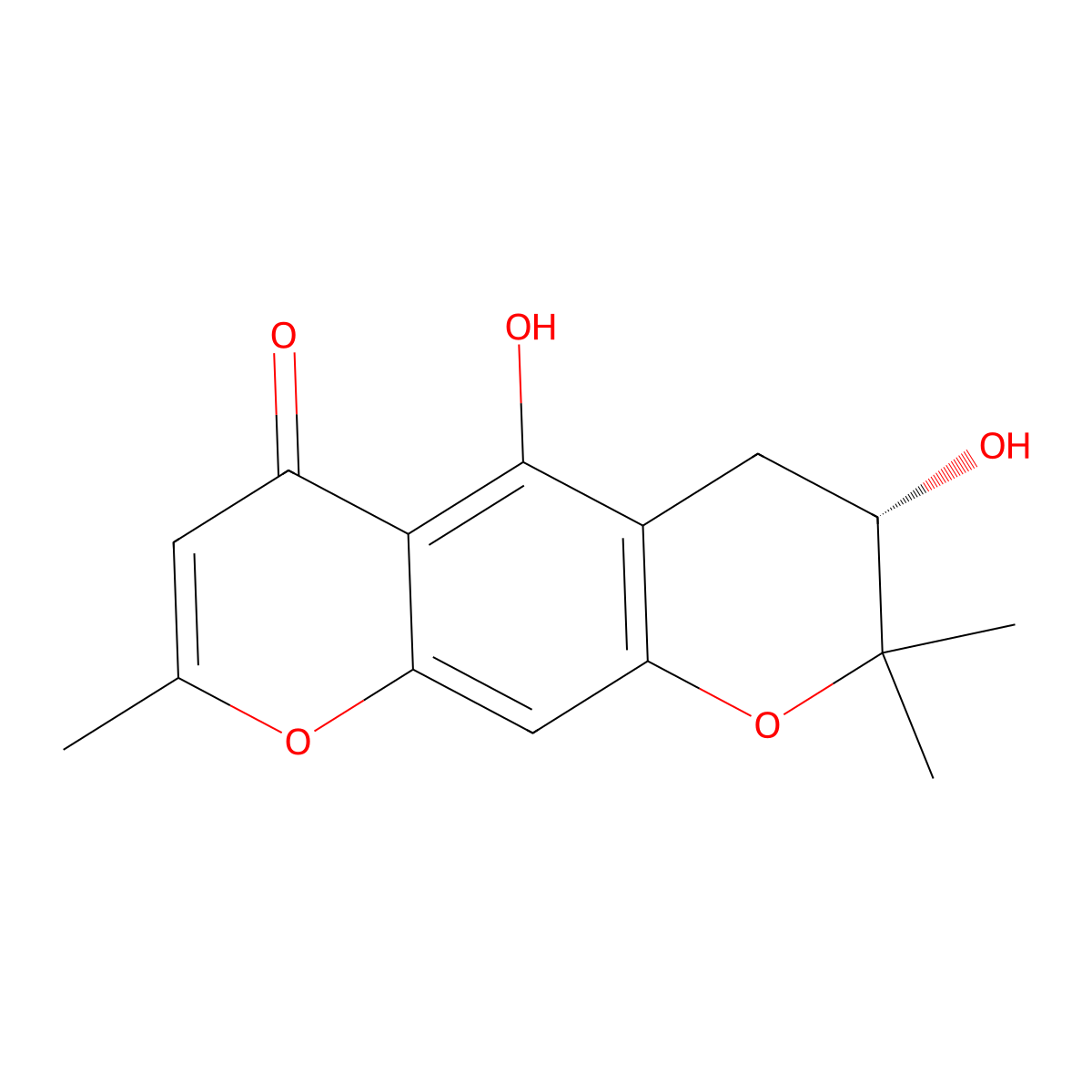Hamaudol molecular structure, CAS 735-46-6