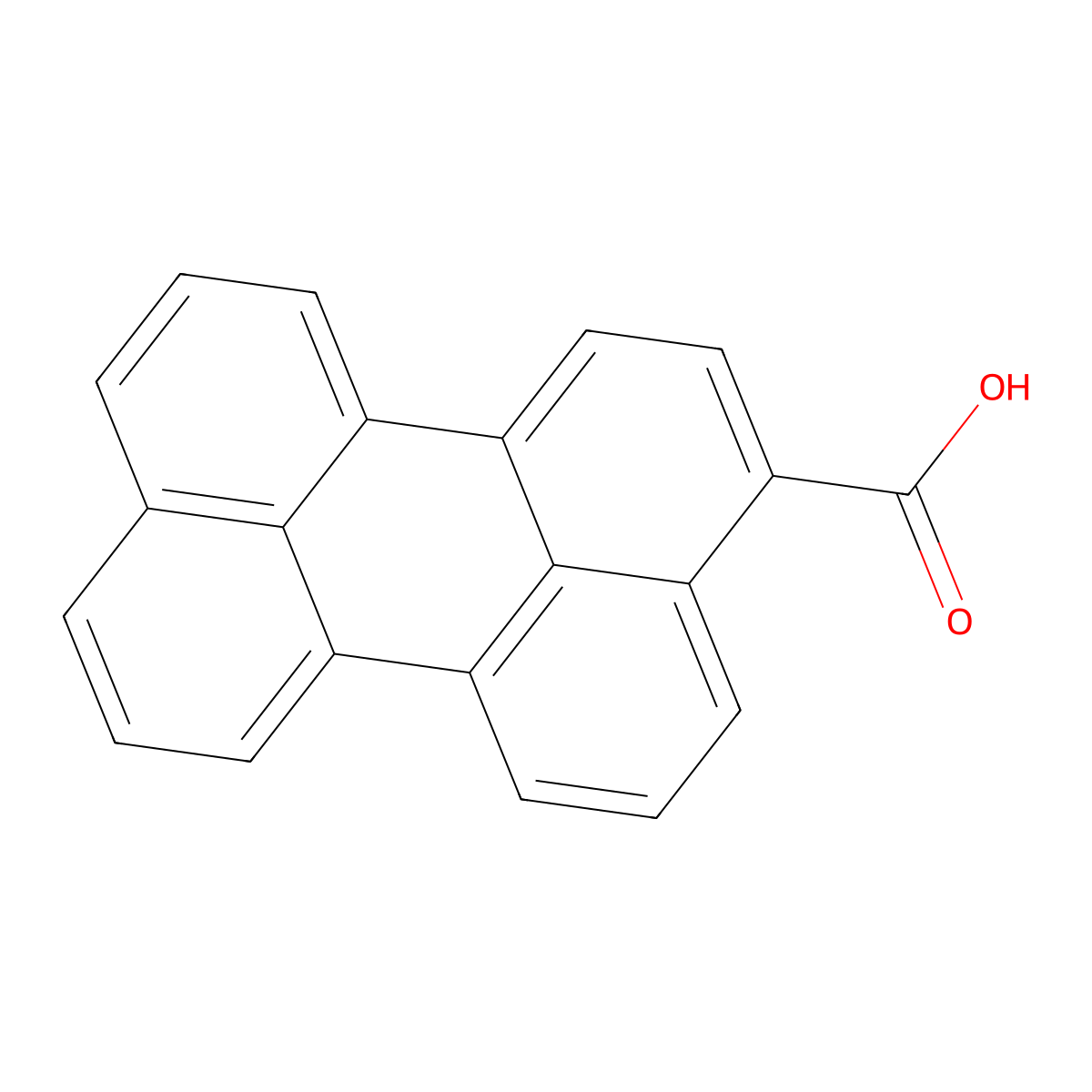 3-Perylenecarboxylic acid molecular structure, CAS 7350-88-1