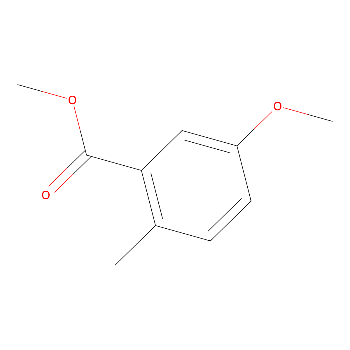 Methyl 5-Methoxy-2-methylbenzoate molecular structure, CAS 73502-03-1