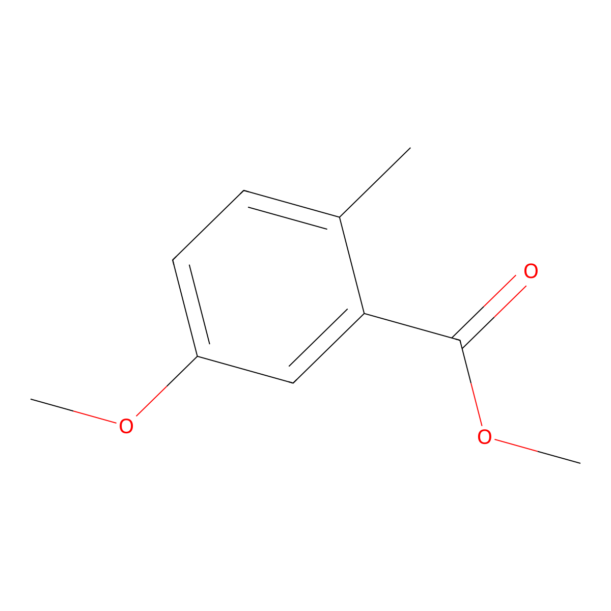 Methyl 5-Methoxy-2-methylbenzoate molecular structure, CAS 73502-03-1