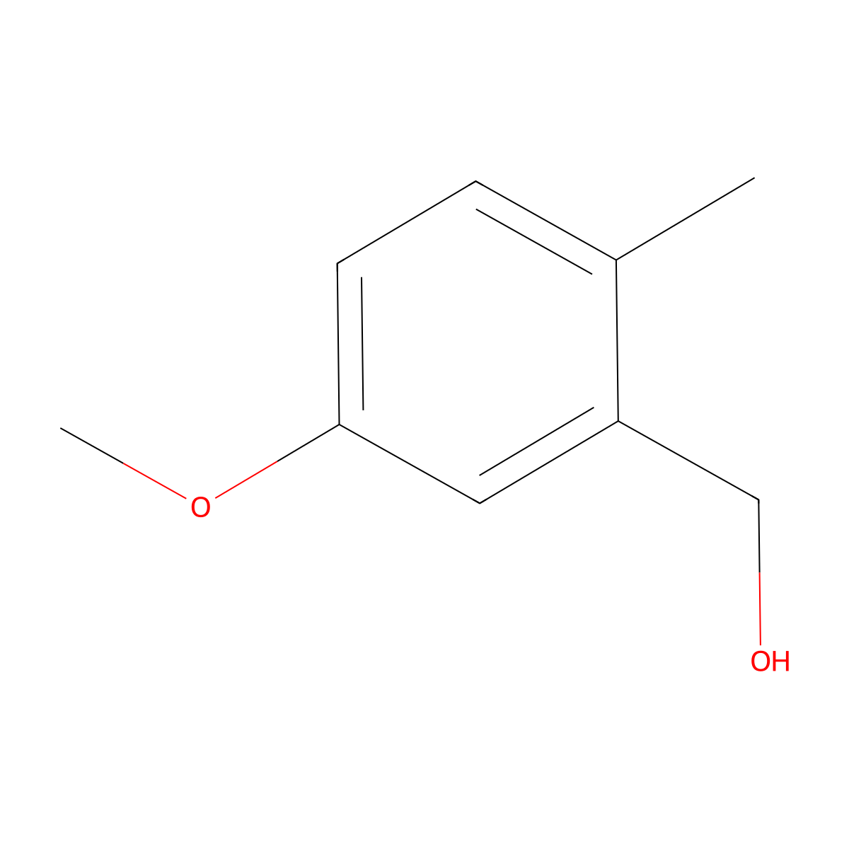 (5-Methoxy-2-methylphenyl)methanol molecular structure, CAS 73502-04-2