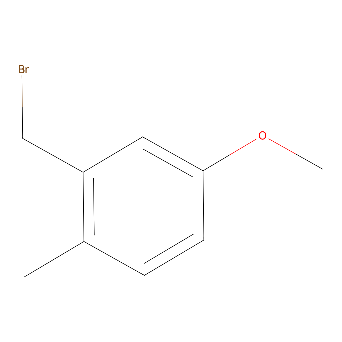 2-(Bromomethyl)-4-methoxy-1-methylbenzene molecular structure, CAS 73502-05-3