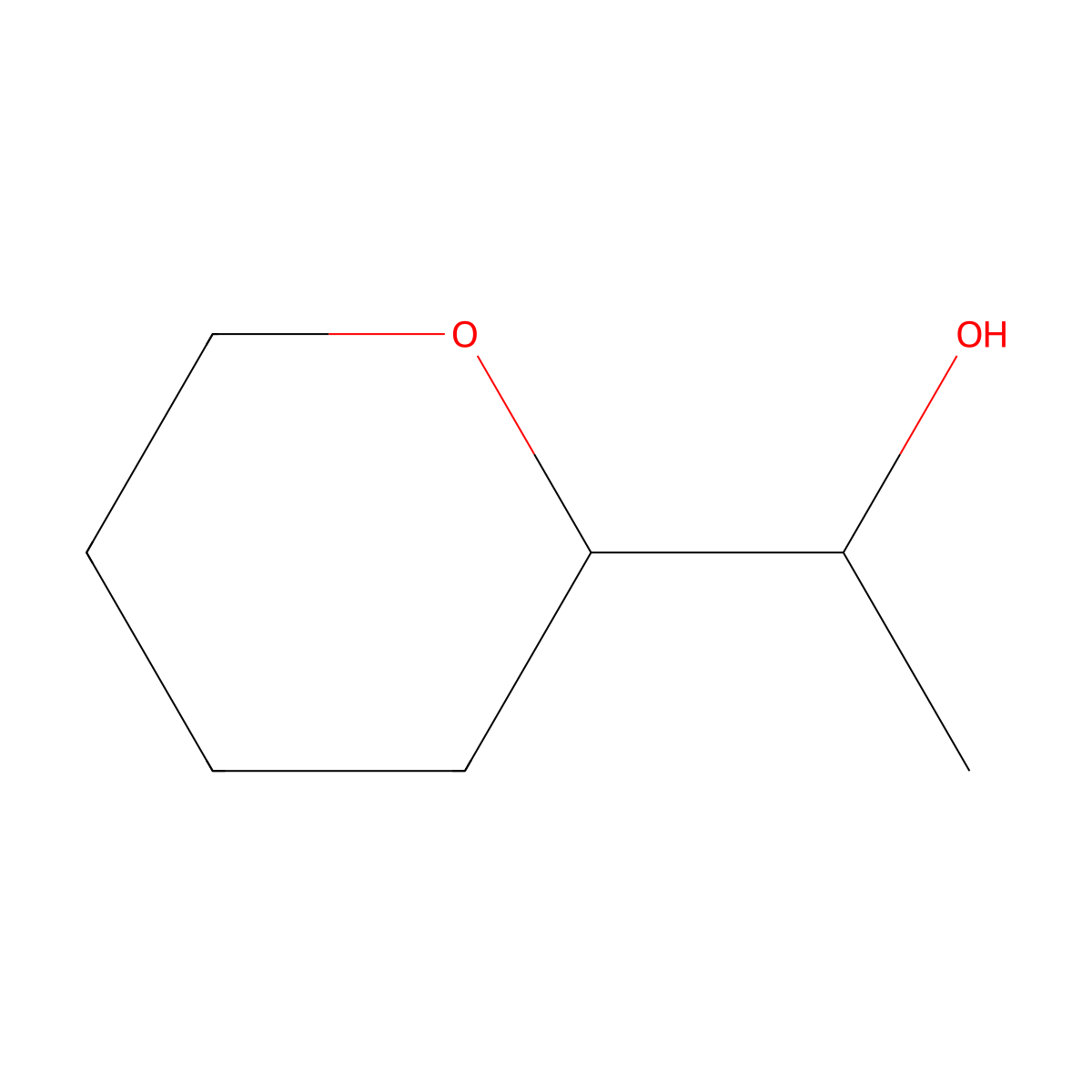 1-(Oxan-2-yl)ethan-1-ol molecular structure, CAS 73504-80-0