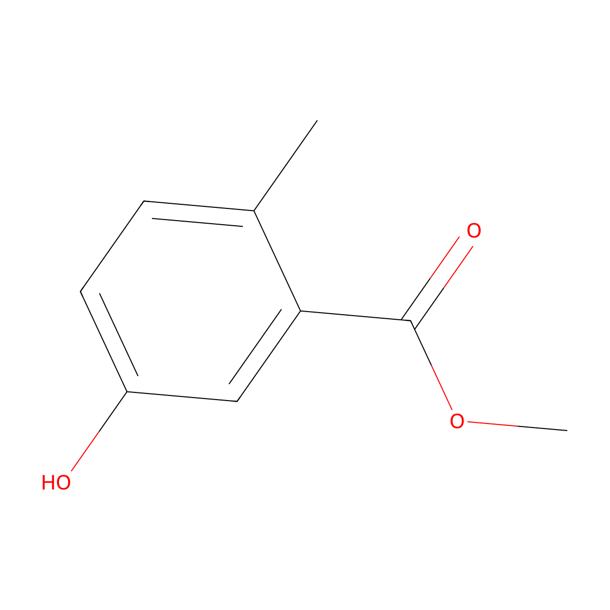 Methyl 5-hydroxy-2-methylbenzoate molecular structure, CAS 73505-48-3