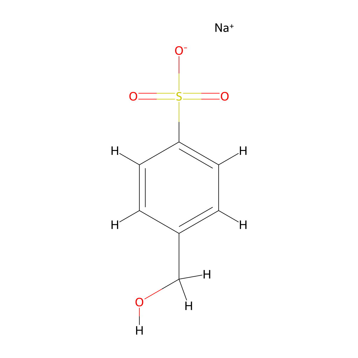 Sodium 4-(hydroxymethyl)benzene-1-sulfonate molecular structure, CAS 73506-14-6