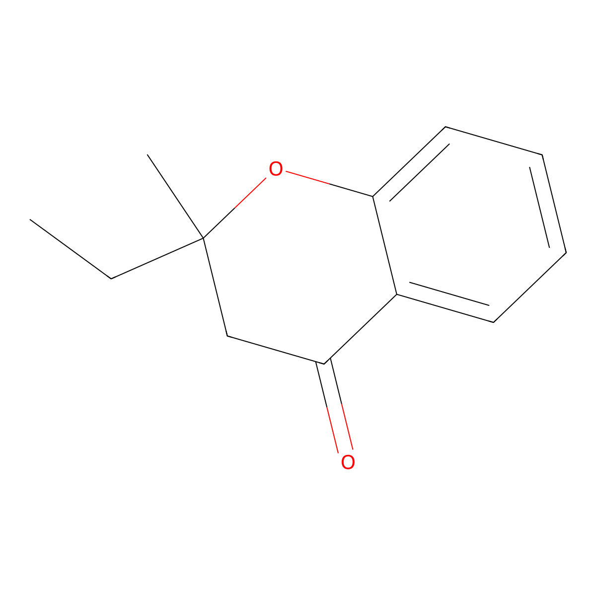 2-Ethyl-2-methyl-chroman-4-one molecular structure, CAS 73509-12-3