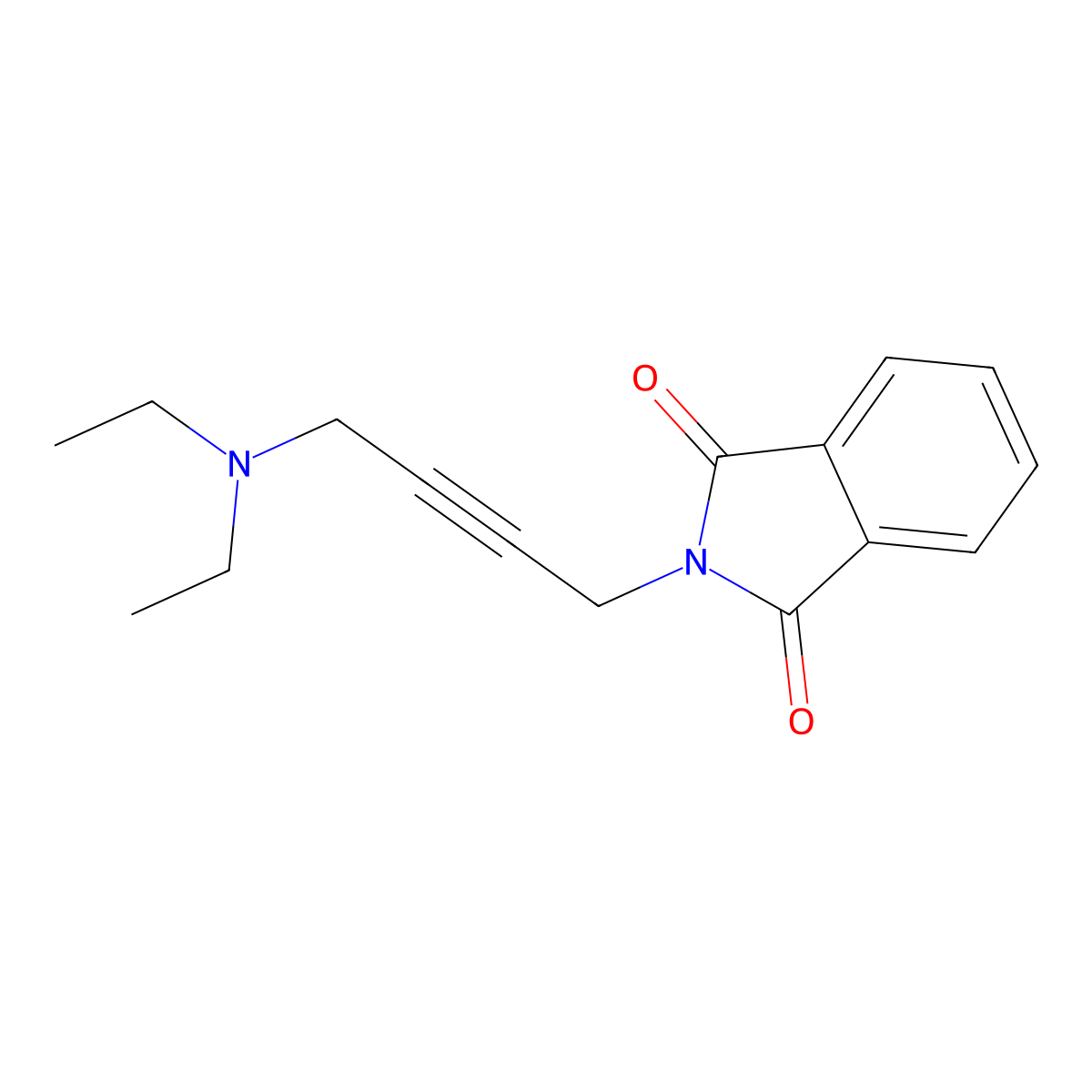 2-(4-Diethylamino-but-2-ynyl)-isoindole-1,3-dione molecular structure, CAS 7351-91-9