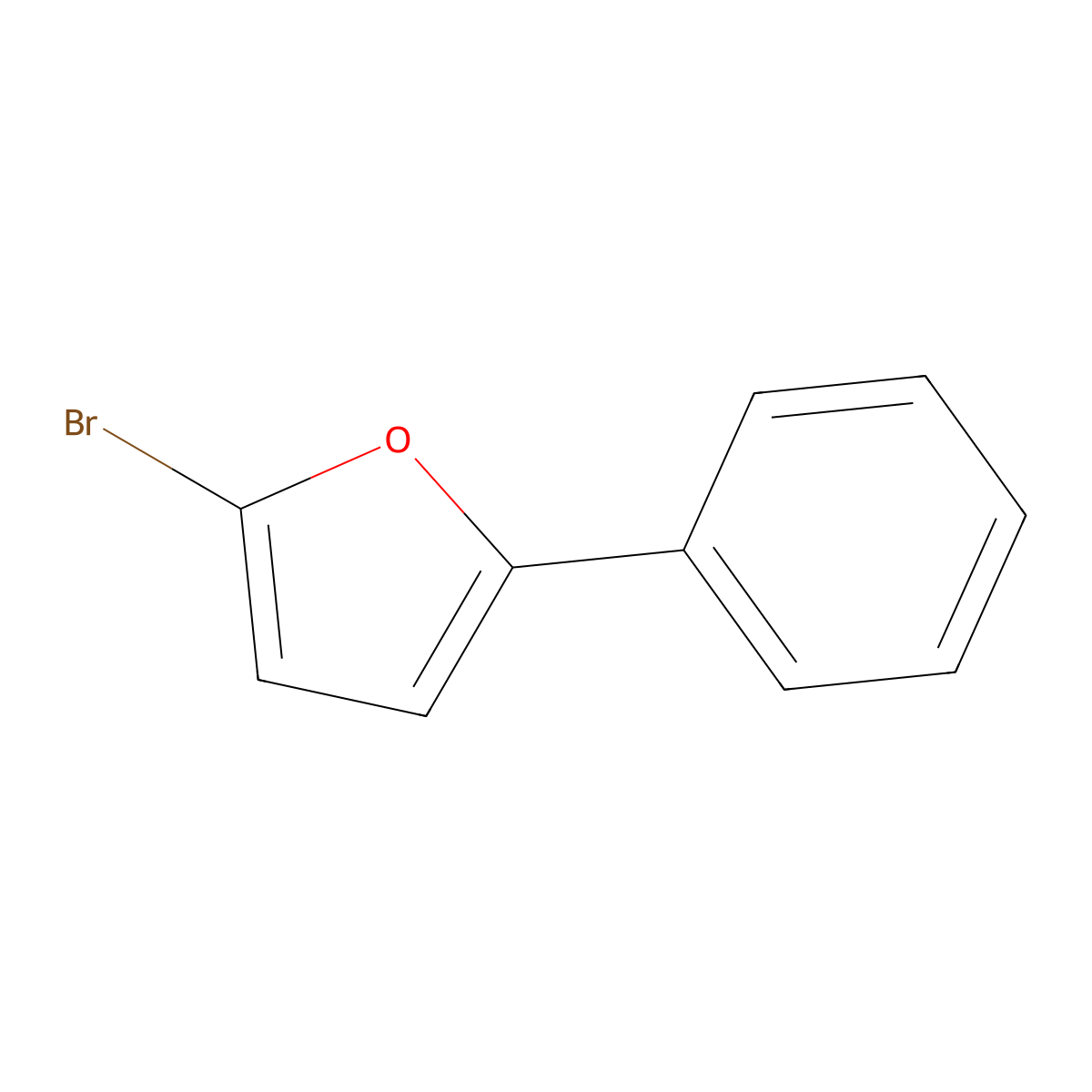 2-Bromo-5-phenylfuran molecular structure, CAS 73512-12-6