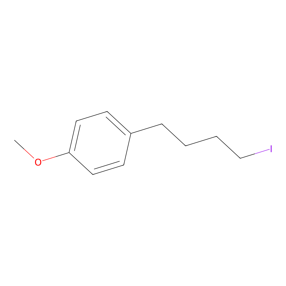 1-(4-Iodobutyl)-4-methoxybenzene molecular structure, CAS 73515-08-9
