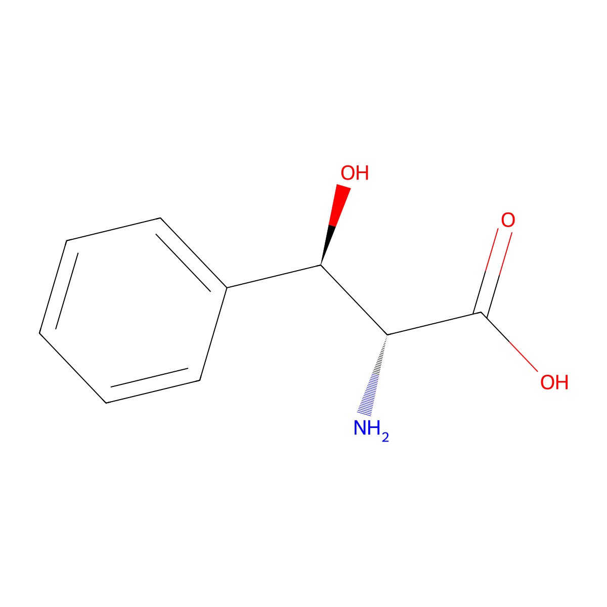 erythro-D-Phenylserine molecular structure, CAS 7352-06-9