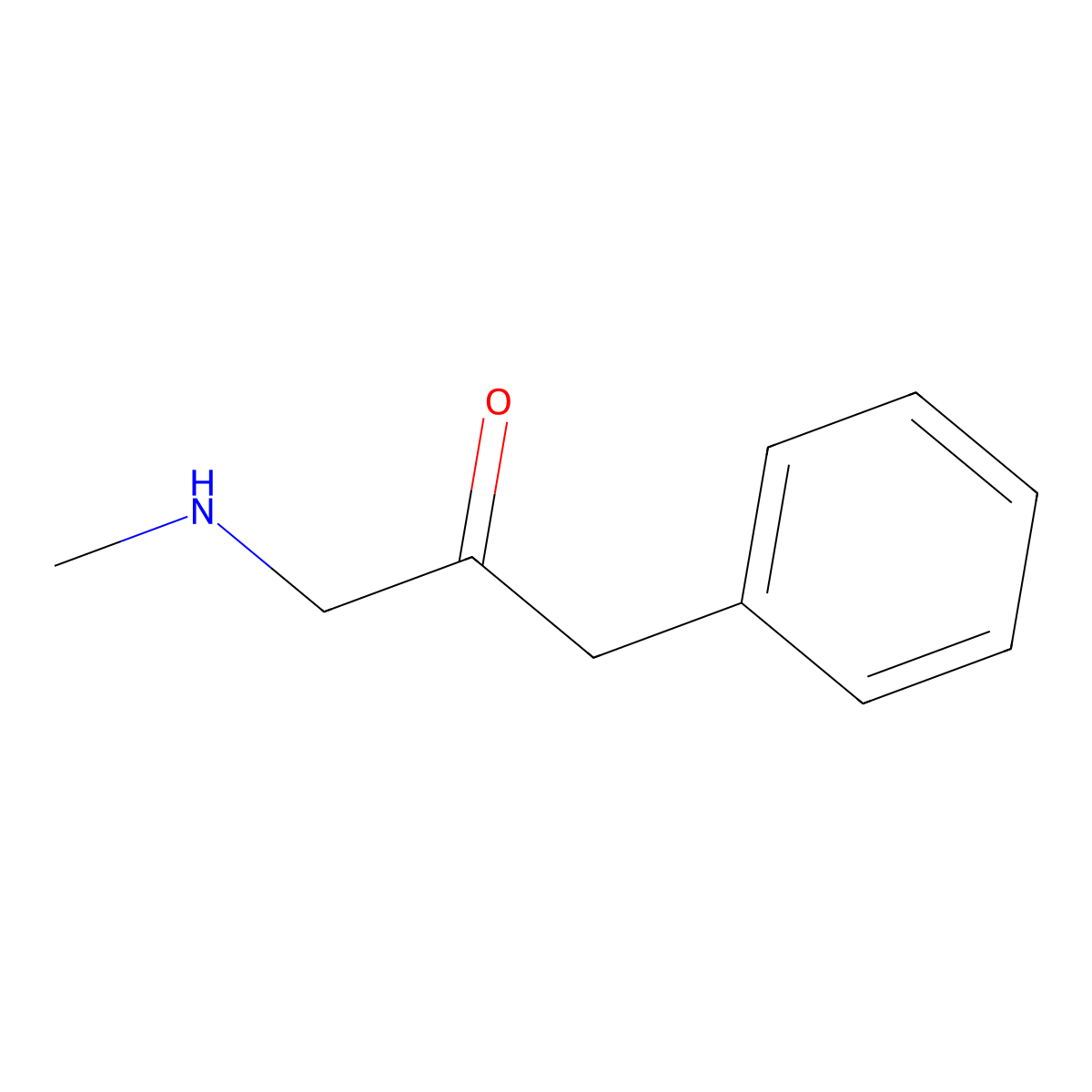 1-(Methylamino)-3-phenylpropan-2-one molecular structure, CAS 735219-31-5