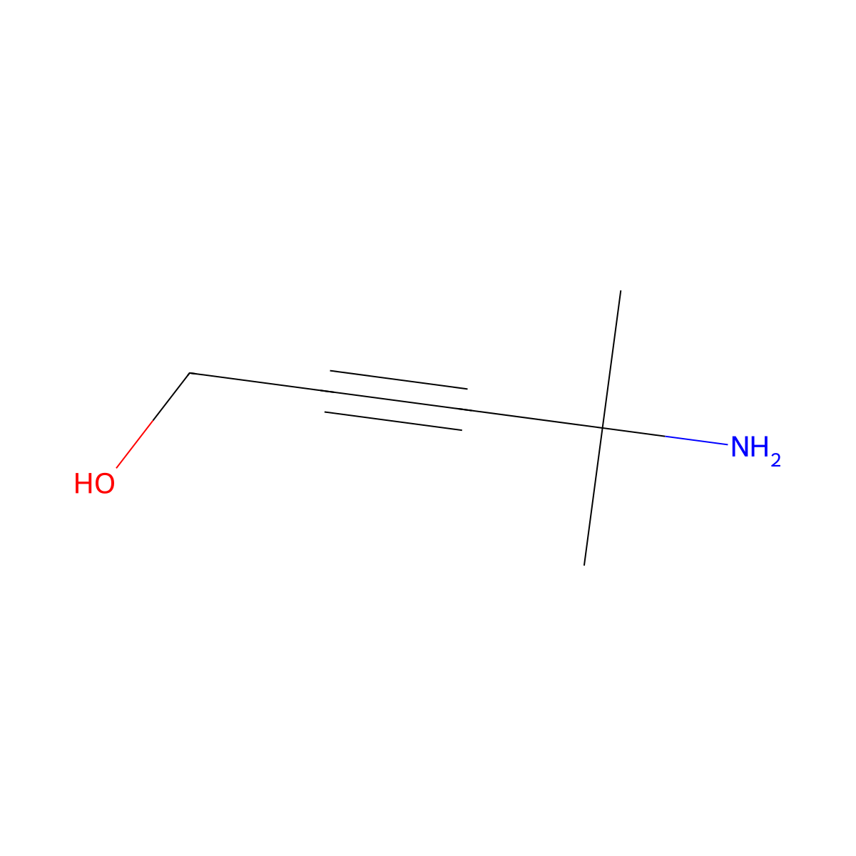 4-Amino-4-methylpent-2-yn-1-ol molecular structure, CAS 735261-54-8