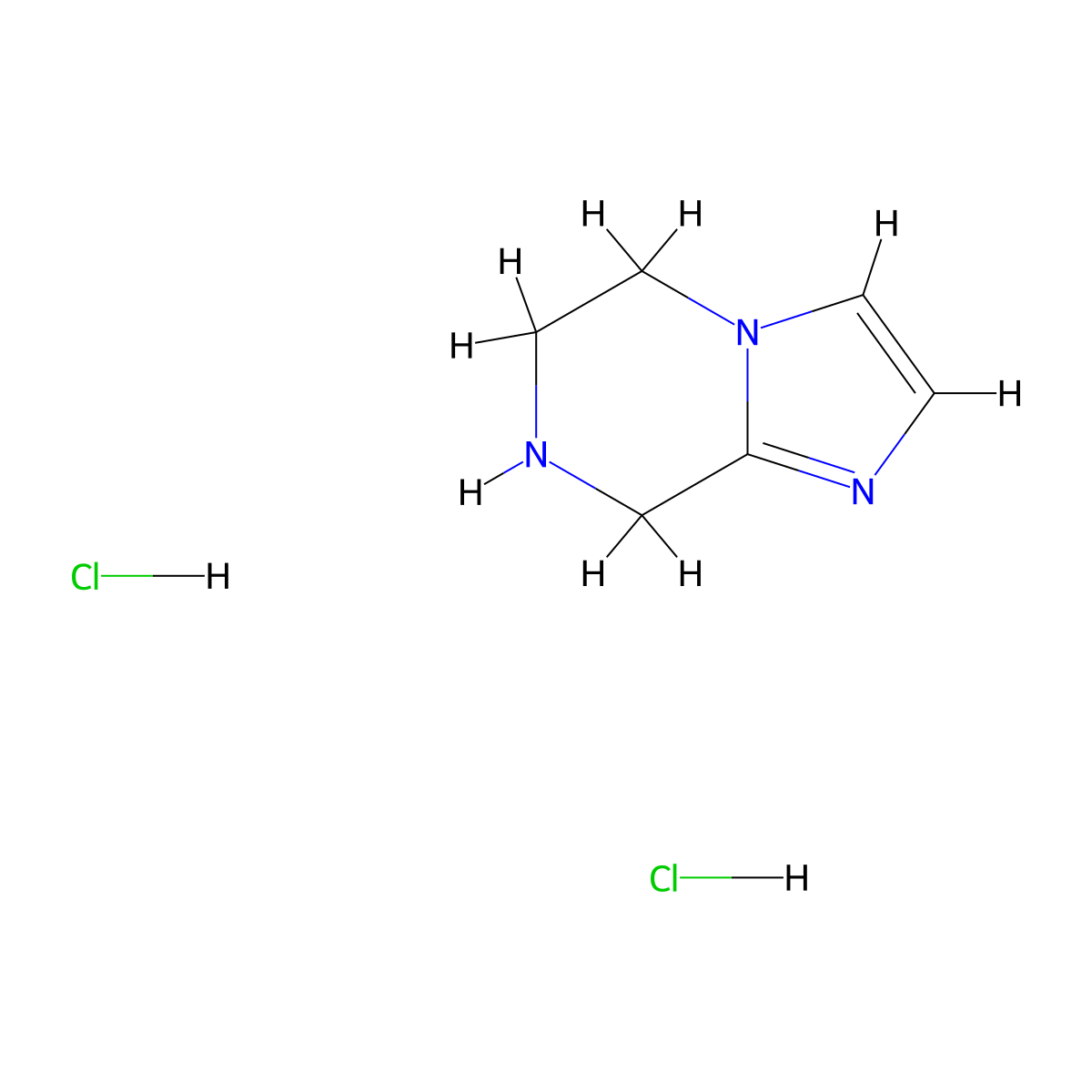 5,6,7,8-Tetrahydroimidazo[1,2-a]pyrazine dihydrochloride molecular structure, CAS 735266-95-2