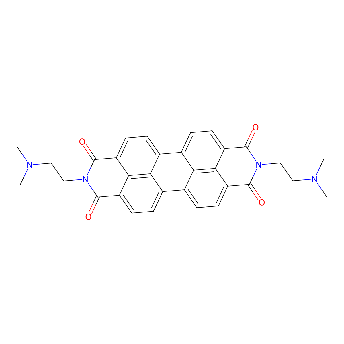 7,18-Bis[2-(dimethylamino)ethyl]-7,18-diazaheptacyclo[14.6.2.22,5.03,12.04,9.013,23.020,24]hexacosa-1(23),2,4,9,11,13,15,20(24),21,25-decaene-6,8,17,19-tetrone molecular structure, CAS 73528-89-9