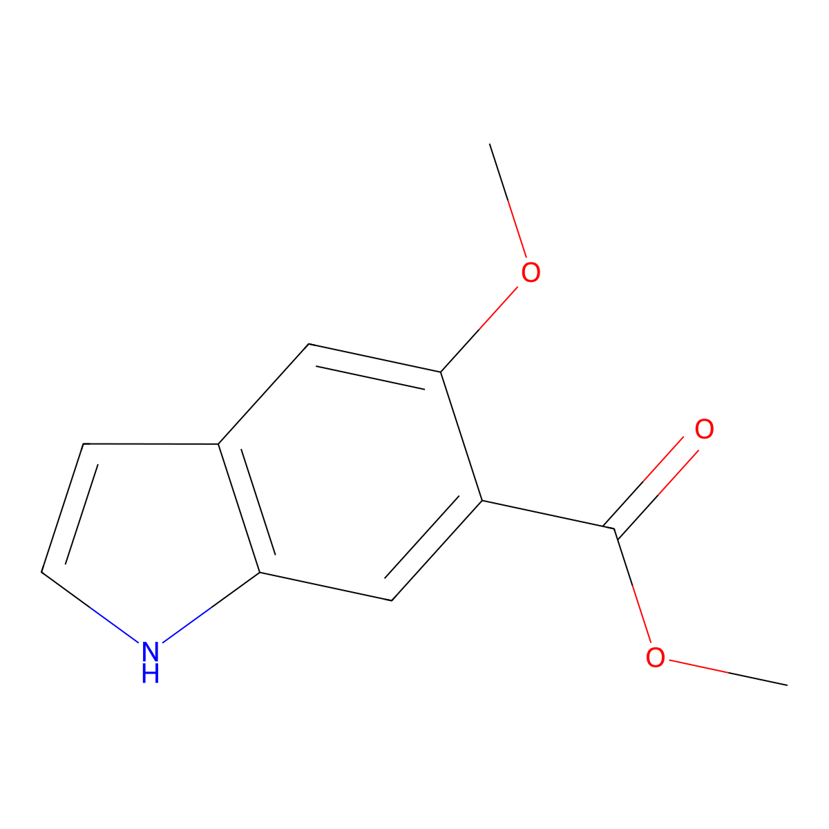 Methyl 5-methoxy-1H-indole-6-carboxylate molecular structure, CAS 735287-30-6