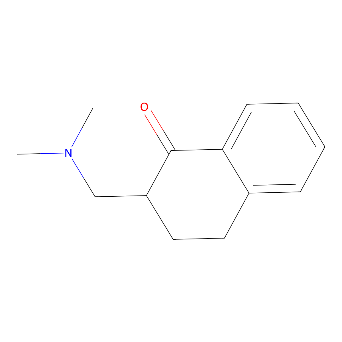 1(2H)-Naphthalenone, 3,4-dihydro-2-((dimethylamino)methyl)- molecular structure, CAS 7353-59-5