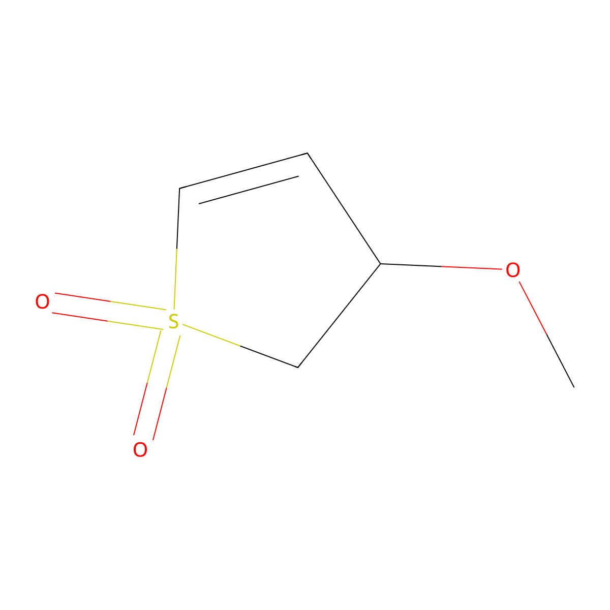 Thiophene, 2,3-dihydro-3-methoxy-, 1,1-dioxide molecular structure, CAS 7353-90-4