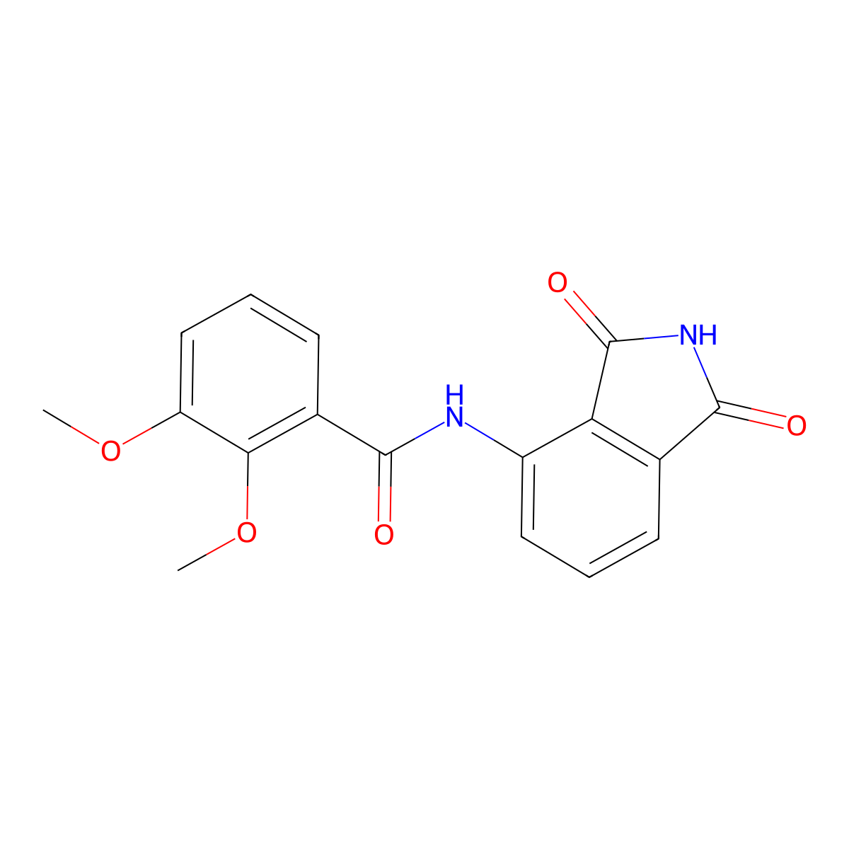 N-(1,3-dioxoisoindol-4-yl)-2,3-dimethoxybenzamide molecular structure, CAS 735302-19-9