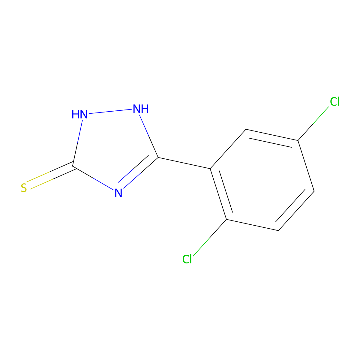 5-(2,5-Dichlorophenyl)-1,2-dihydro-3H-1,2,4-triazole-3-thione molecular structure, CAS 735322-62-0