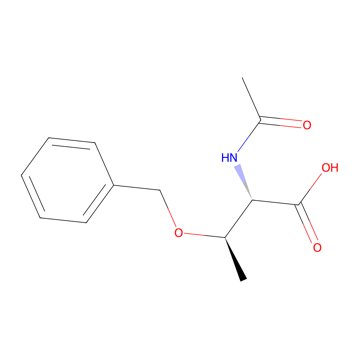 (2S,3R)-3-(benzyloxy)-2-acetamidobutanoic acid molecular structure, CAS 73535-45-2