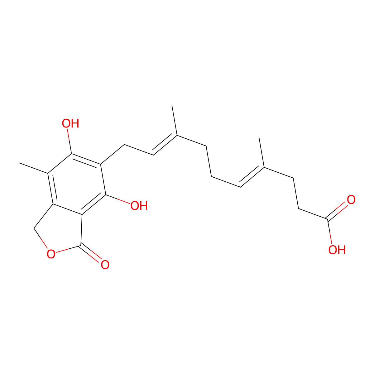 Mycophenolic Acid Impurity 48 molecular structure, CAS 73537-14-1