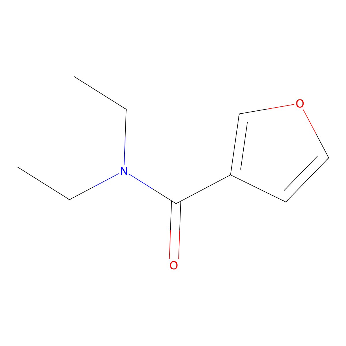 N,N-Diethyl-3-furancarboxamide molecular structure, CAS 73540-76-8
