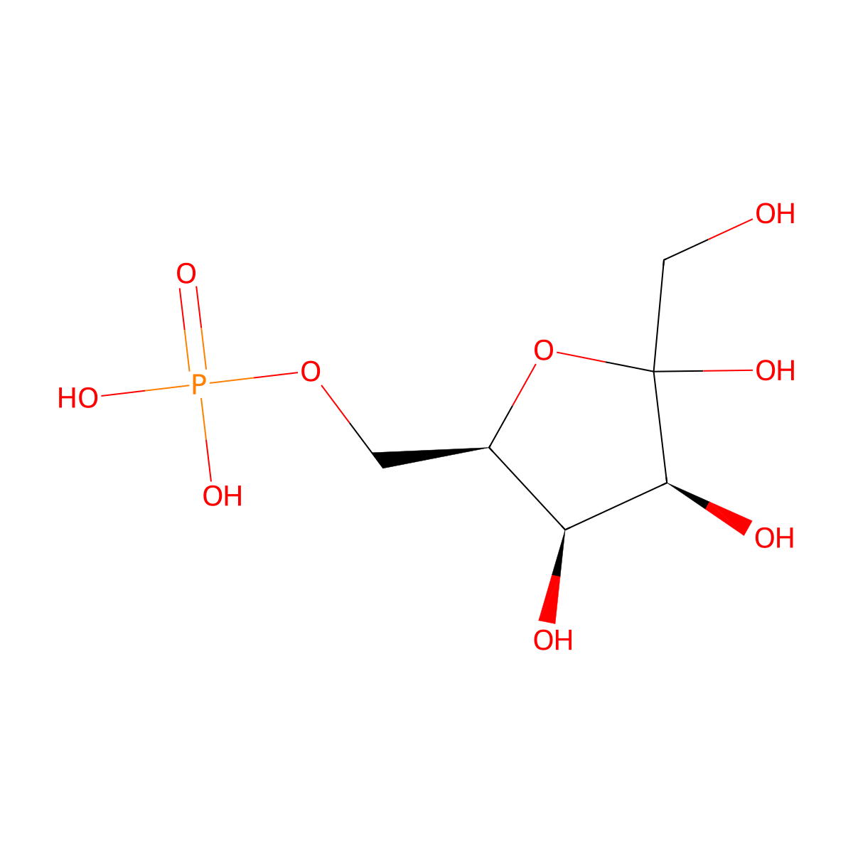 D-tagatose 6-phosphate molecular structure, CAS 73544-42-0