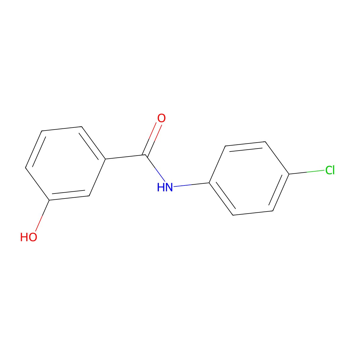 N-(4-Chlorophenyl)-3-hydroxybenzamide molecular structure, CAS 73544-82-8