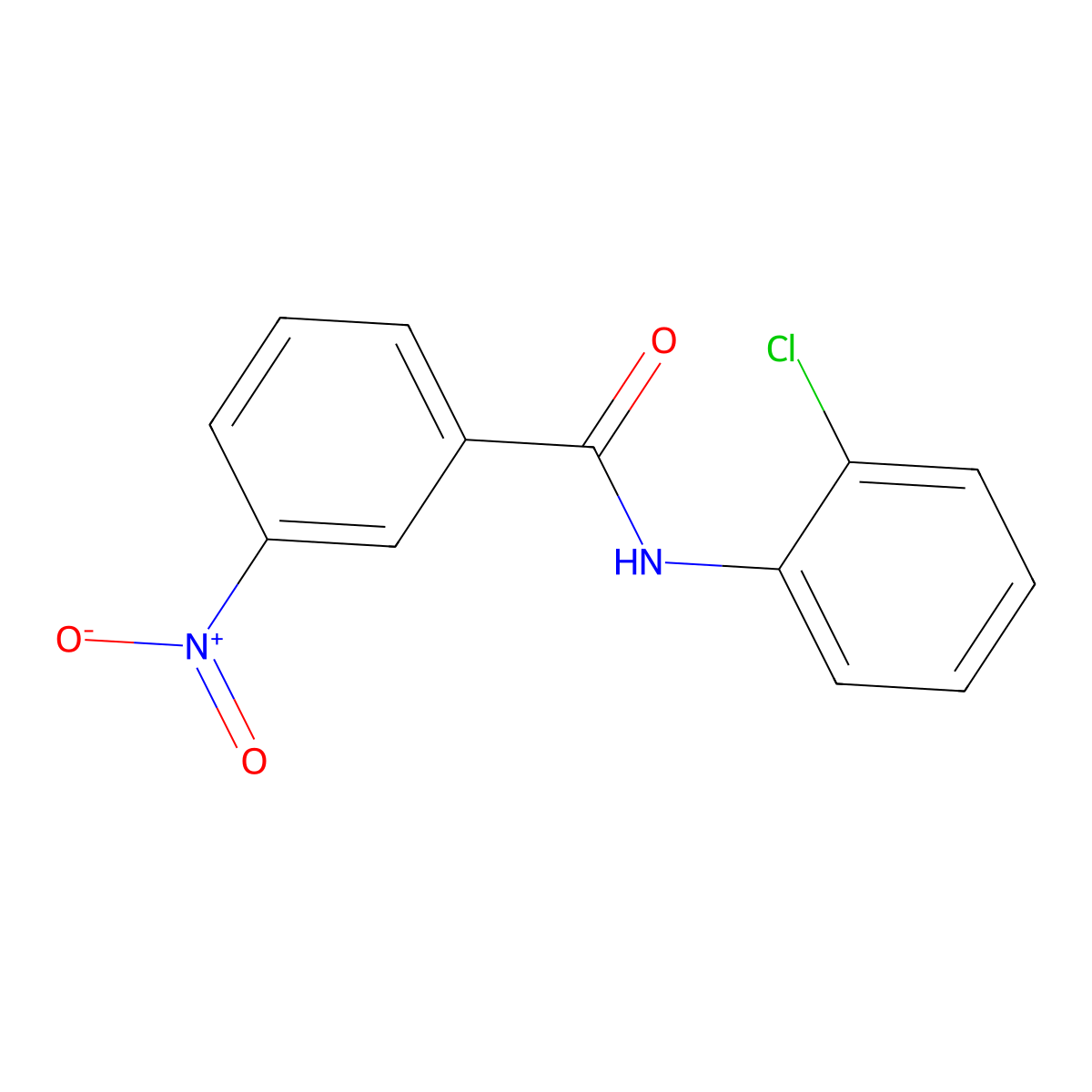 2'-Chloro-3-nitrobenzanilide molecular structure, CAS 73544-83-9