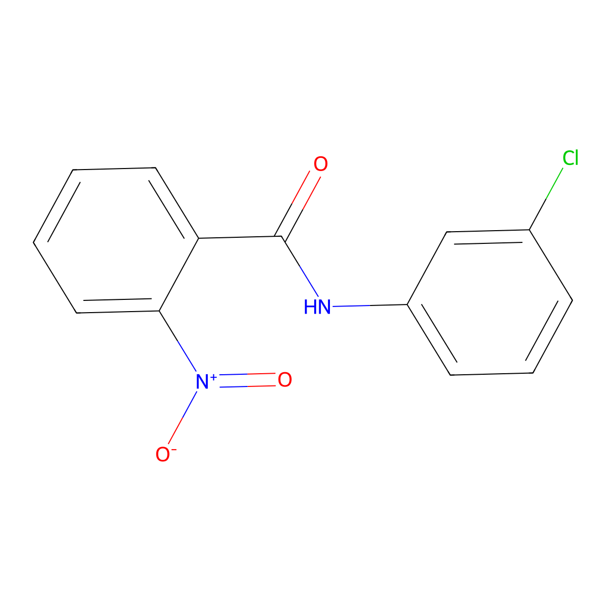 N-(3-chlorophenyl)-2-nitrobenzamide molecular structure, CAS 73544-84-0