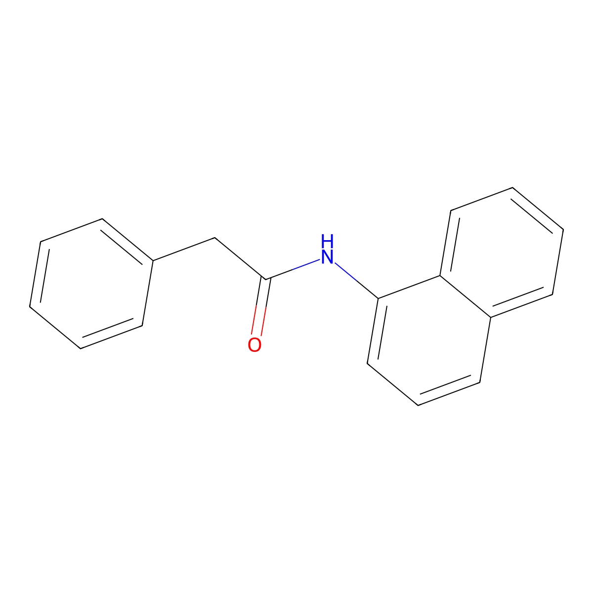 Acetamide, N-(1-naphthyl)-2-phenyl- molecular structure, CAS 73548-14-8