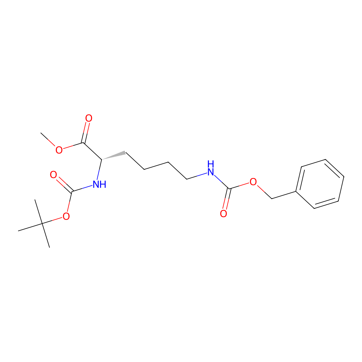 Boc-L-Lys(Z)-OMe molecular structure, CAS 73548-77-3