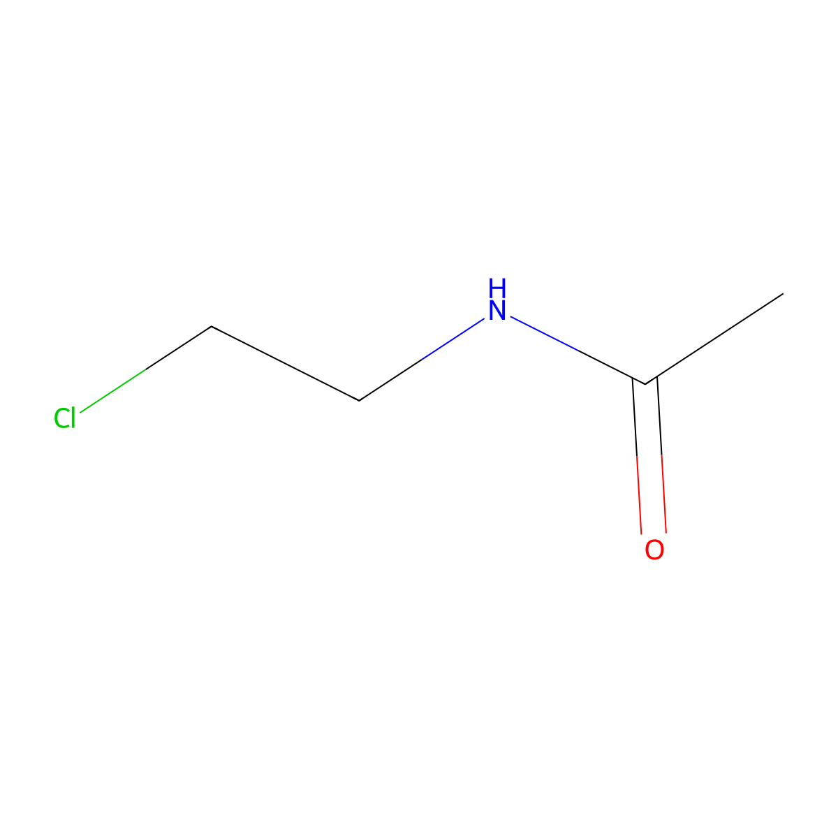 N-(2-Chloroethyl)acetamide molecular structure, CAS 7355-58-0