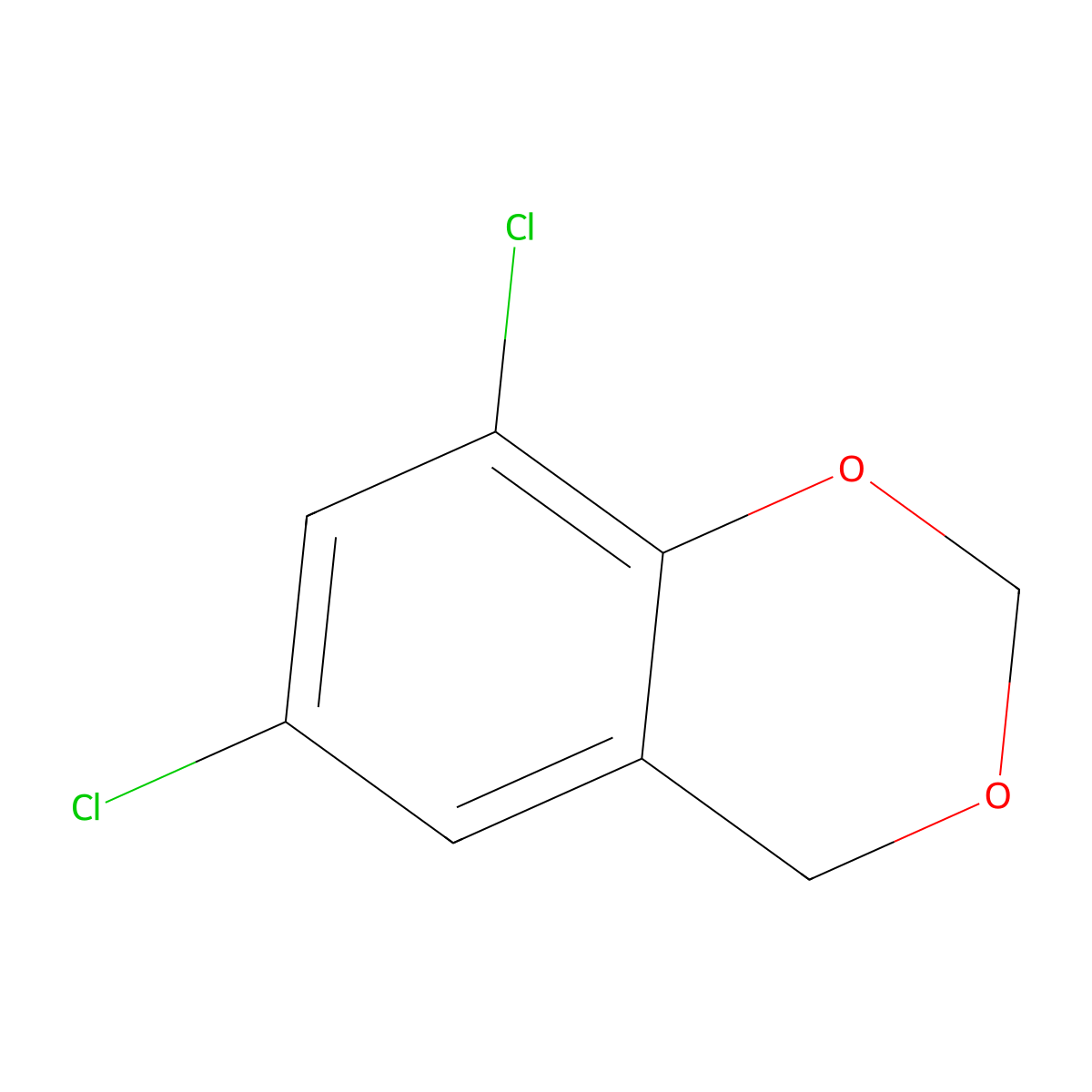 6,8-dichloro-4H-1,3-benzodioxine molecular structure, CAS 7355-99-9