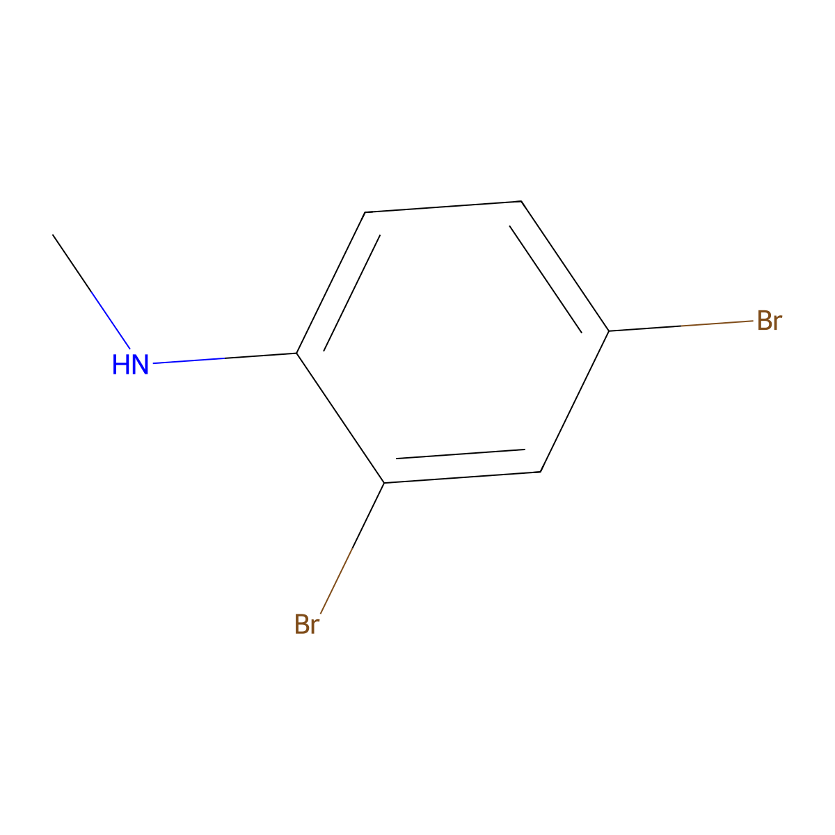 2,4-Dibromo-N-methylaniline molecular structure, CAS 73557-58-1