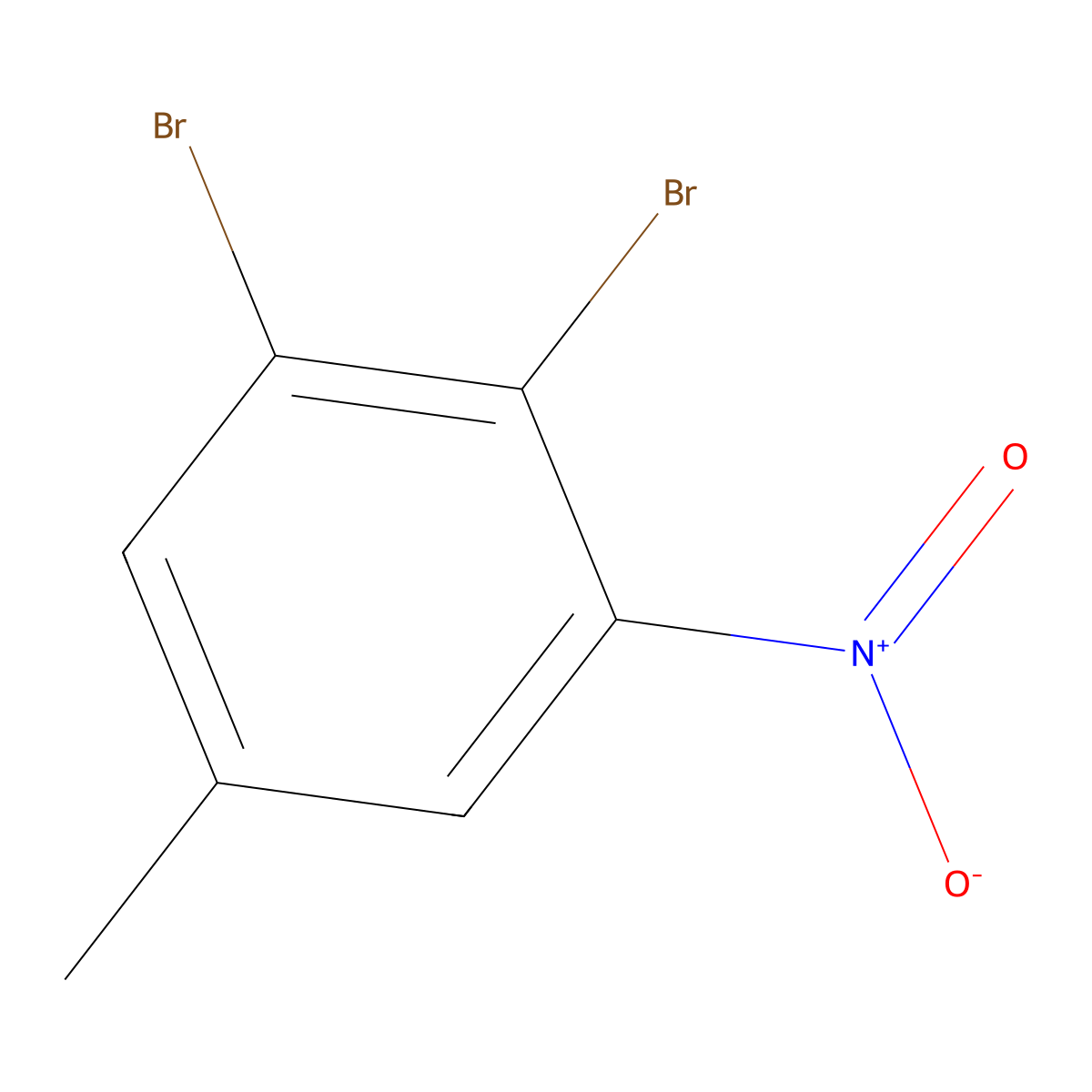 1,2-Dibromo-5-methyl-3-nitrobenzene molecular structure, CAS 73557-63-8