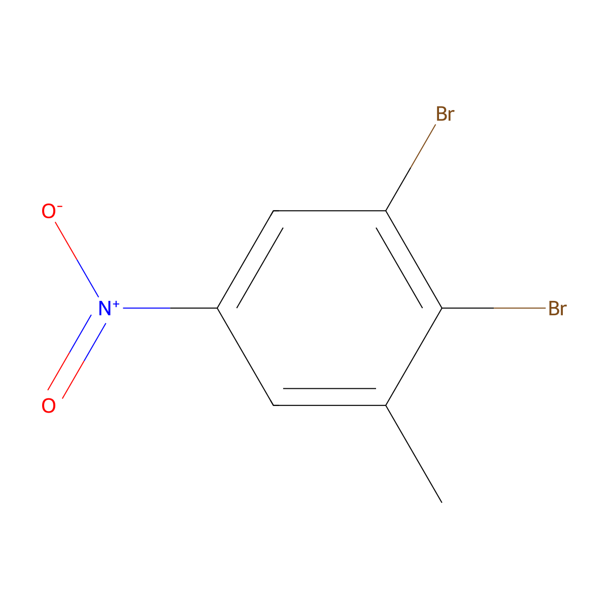 1,2-Dibromo-3-methyl-5-nitrobenzene molecular structure, CAS 73557-64-9