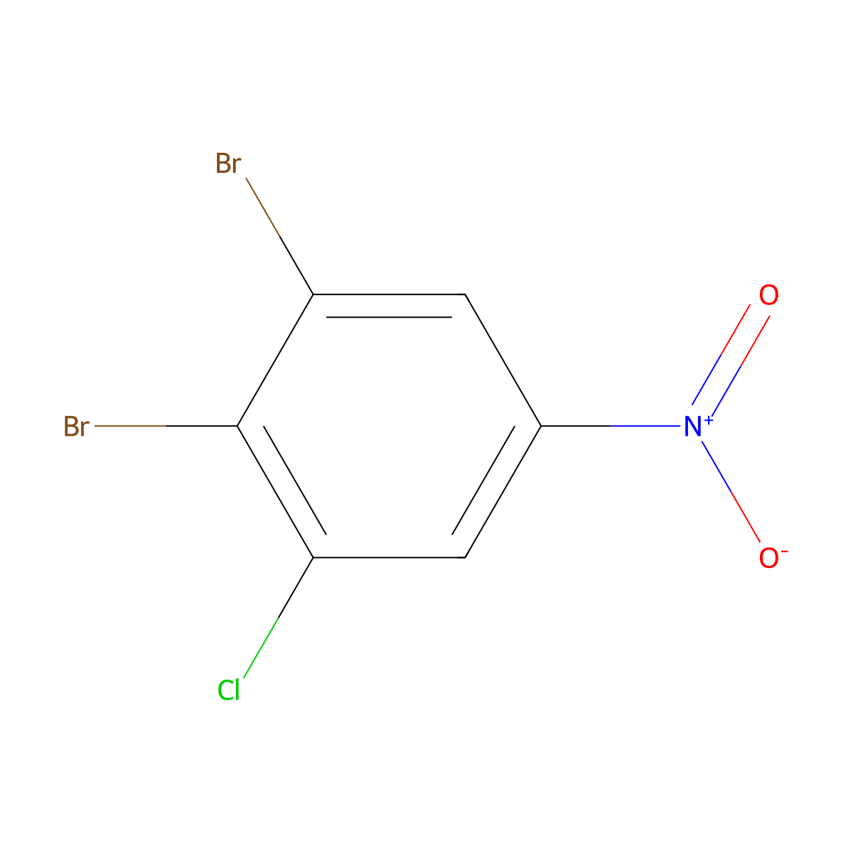 1,2-Dibromo-3-chloro-5-nitrobenzene molecular structure, CAS 73557-65-0