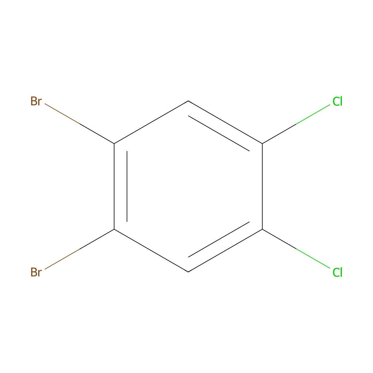 1,2-Dibromo-4,5-dichlorobenzene molecular structure, CAS 73557-66-1