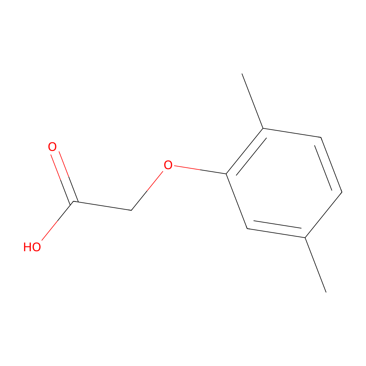 2,5-Xylyloxyacetic acid molecular structure, CAS 7356-41-4