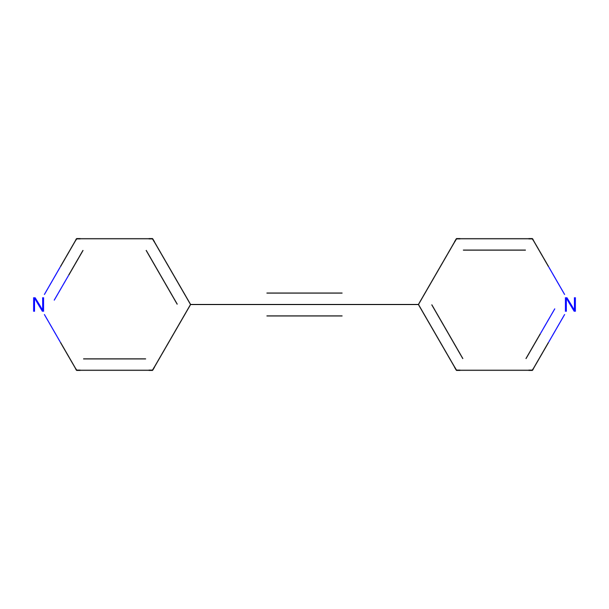 1,2-Di(pyridin-4-yl)ethyne molecular structure, CAS 73564-69-9
