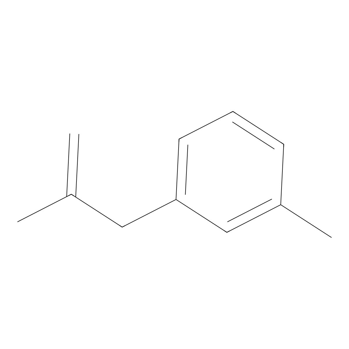 2-Methyl-3-(3-methylphenyl)-1-propene molecular structure, CAS 73566-45-7