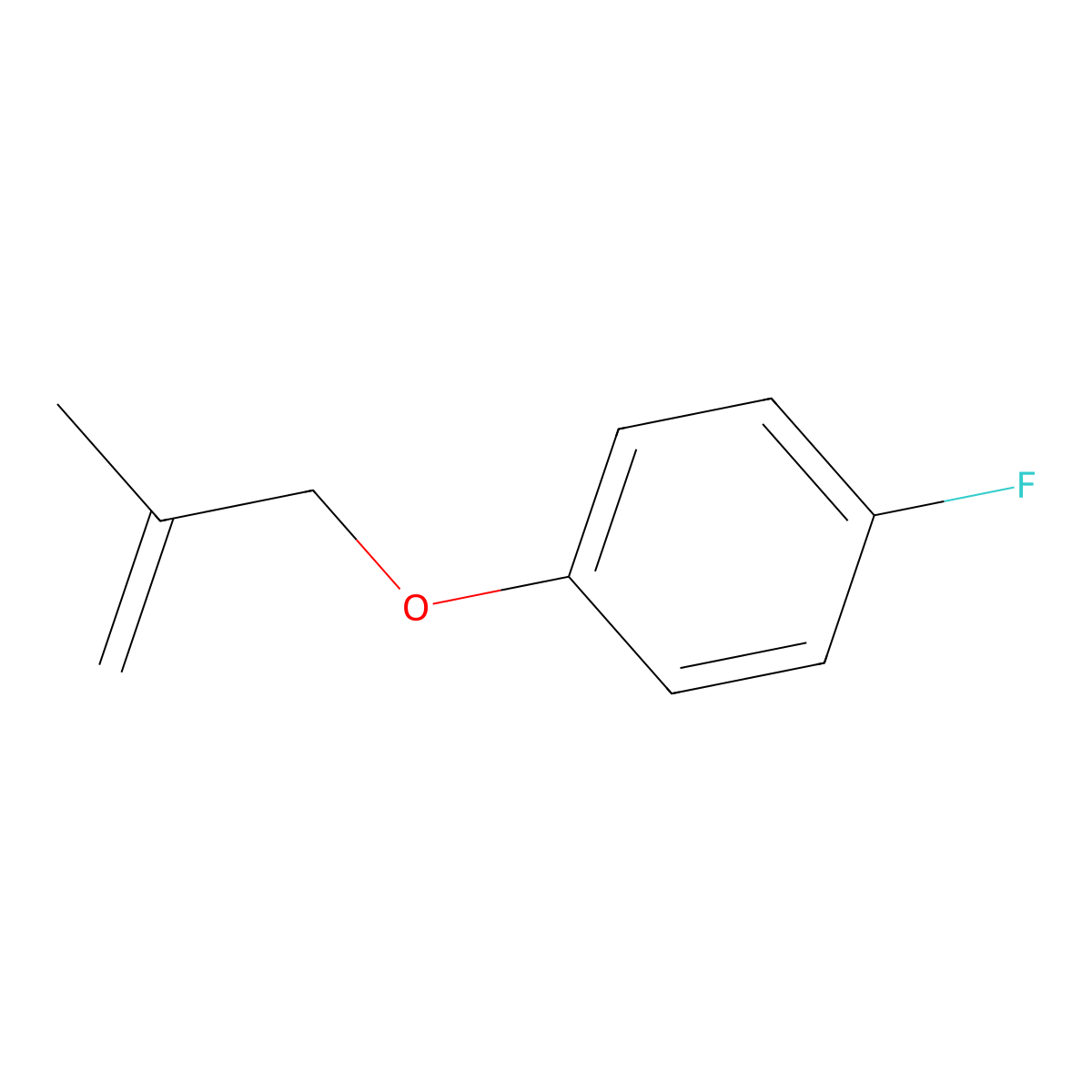 1-Fluoro-4-((2-methylallyl)oxy)benzene molecular structure, CAS 73566-46-8
