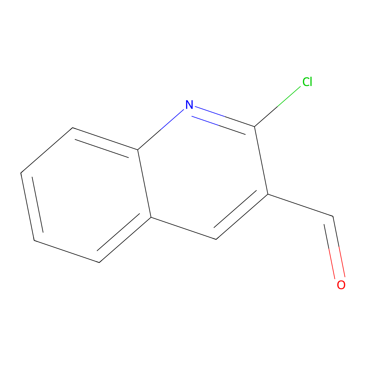 2-Chloro-3-quinolinecarboxaldehyde molecular structure, CAS 73568-25-9