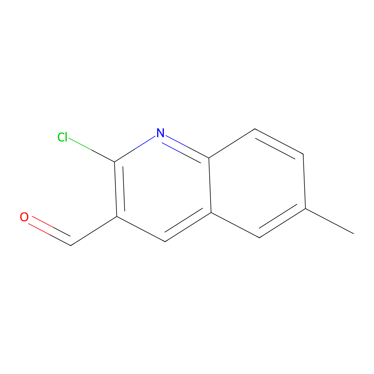 2-Chloro-6-methylquinoline-3-carboxaldehyde molecular structure, CAS 73568-27-1