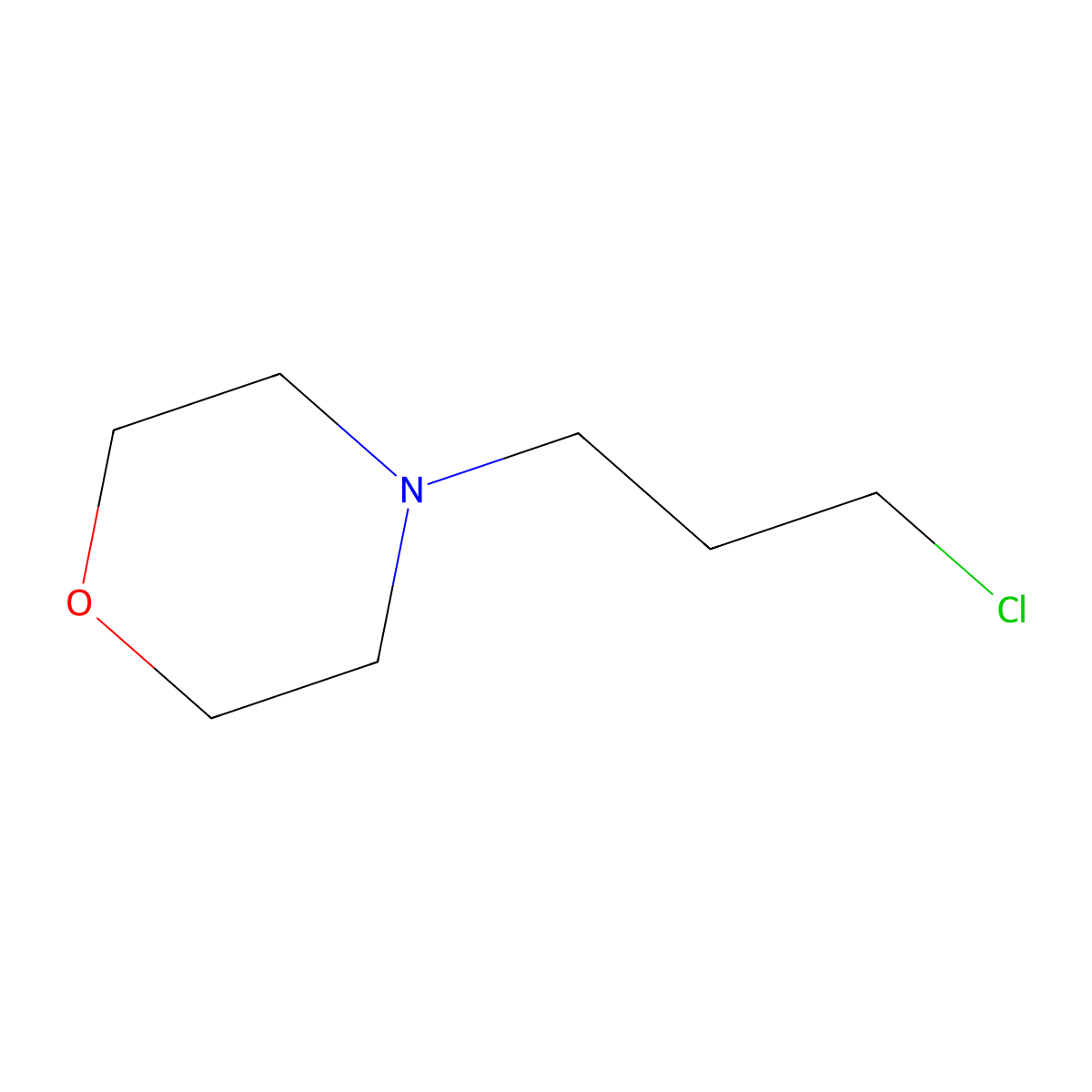 4-(3-Chloropropyl)morpholine molecular structure, CAS 7357-67-7