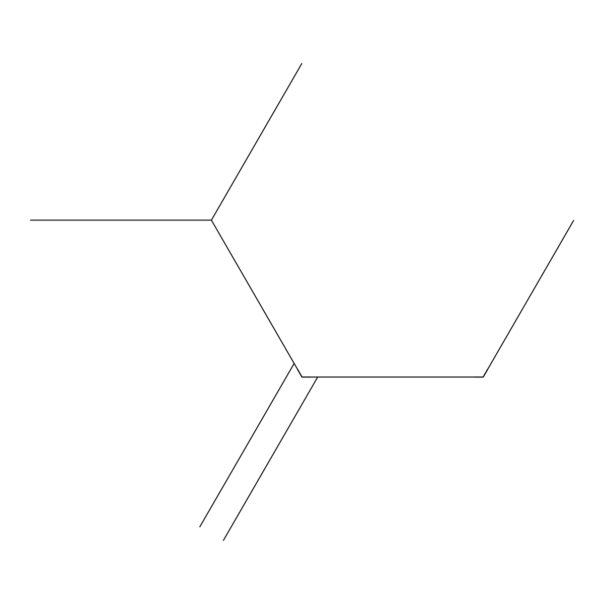 2-Methyl-3-methylenepentane molecular structure, CAS 7357-93-9