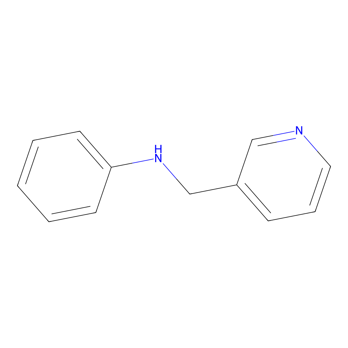 N-(pyridin-3-ylmethyl)aniline molecular structure, CAS 73570-11-3