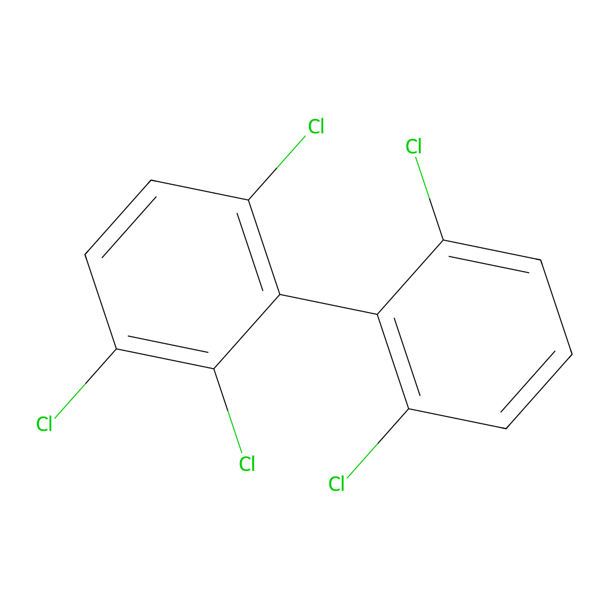 2,2',3,6,6'-Pentachlorobiphenyl molecular structure, CAS 73575-54-9